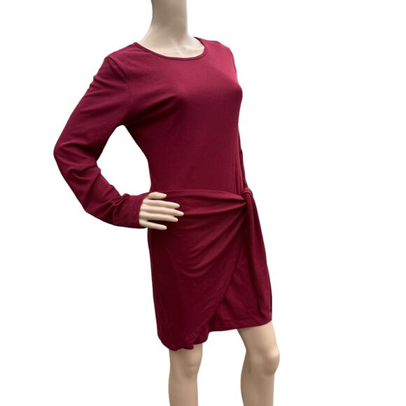 Betianro Ribbed Tie Waist Mini Dress, Size M, Bodycon Ruched T-Shirt Dress NWT - Picture 2 of 7